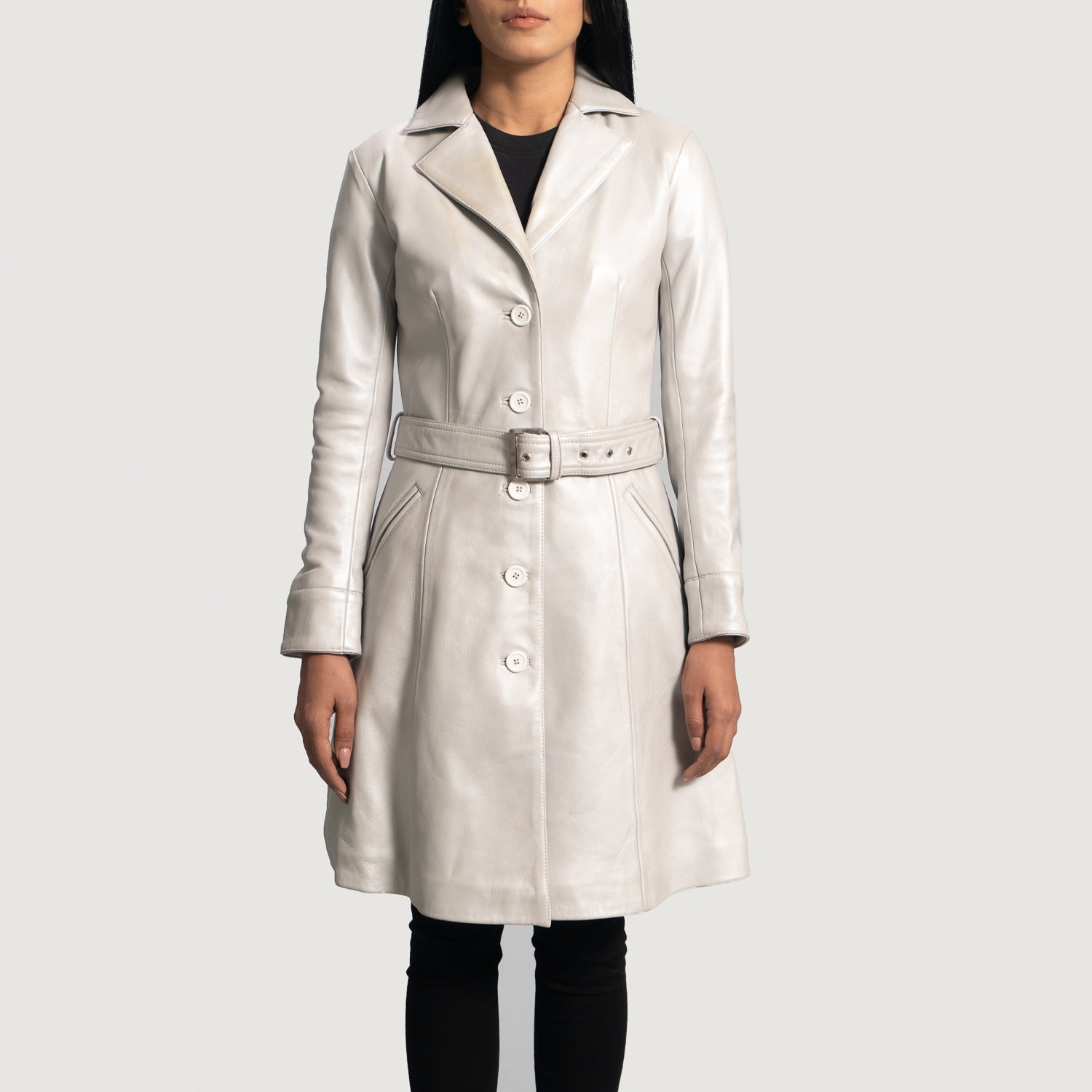 Women s Long Leather Coats Buy Long Leather Coats For Women in Denmark. The Jacket Maker