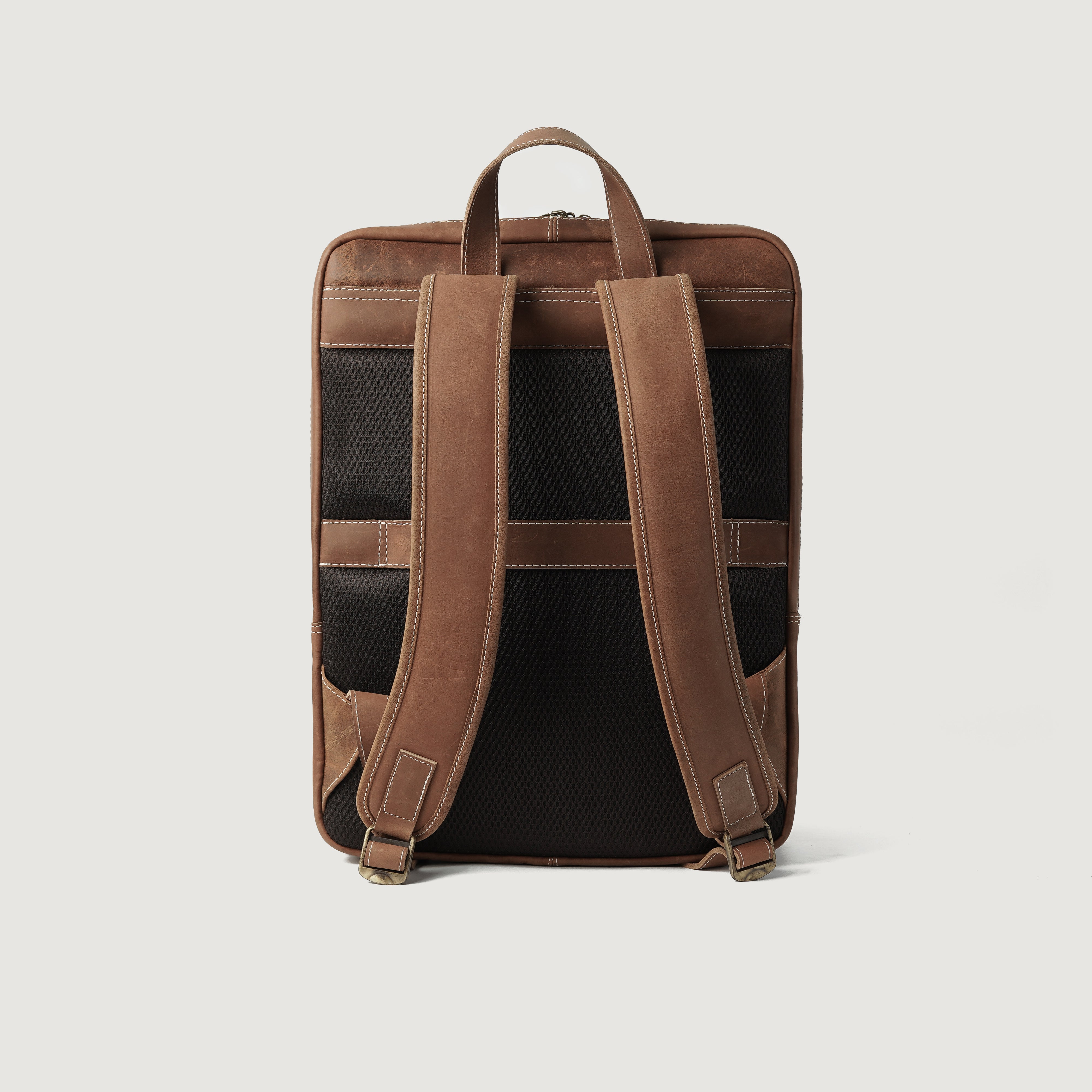 denmark quality backpack leather The Bedford Vintage Tan Leather Leather Backpack For Men & Women